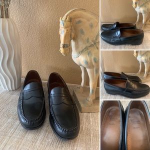 Allen Edmonds Walden Black Leather Penny Loafers